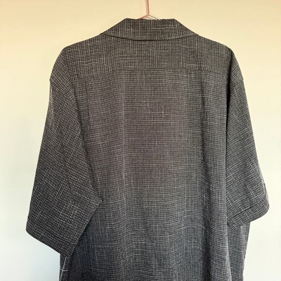 PRONTI COLLECTION BY PHITA Mens Shirt 3X Black Short Sleeve Geometric Club 70s - Picture 5 of 6